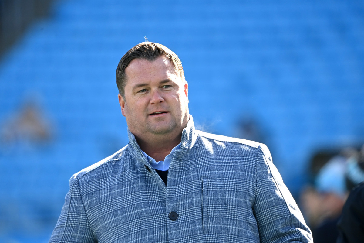Scott Fitterer stands on the field